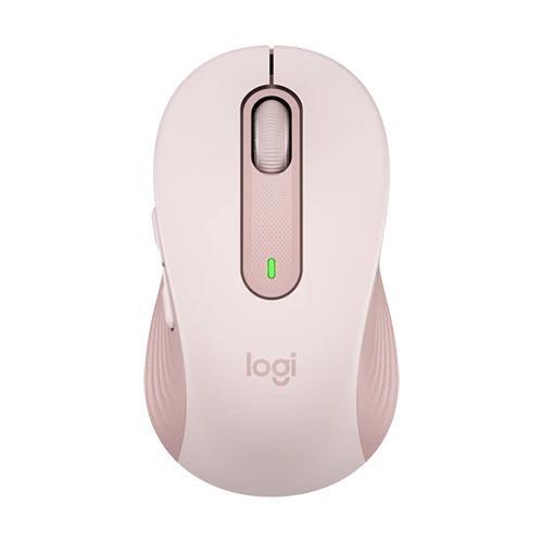 Logitech Signature M650 Wireless Mouse - for Small to Medium Sized Hands, 2-Year Battery, Silent Clicks, Customisable Side Buttons, Bluetooth - Rose