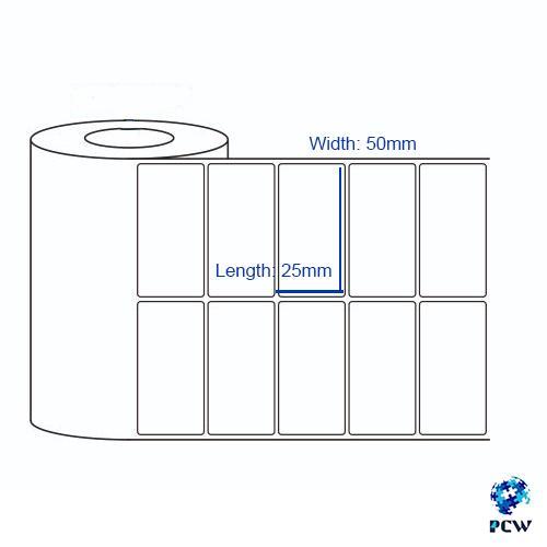 PCW Self Adhesive 50mm x 25mm Chromo Label Roll - (4000 Labels, Pack of 1) PCW Self Adhesive 50mm x 25mm Chromo Label Roll - (4000 Labels, Pack of 1)