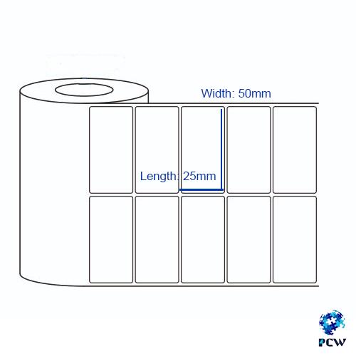PCW Self Adhesive 50mm x 25mm Chromo Label Roll - (3000 Labels, Pack of 1) PCW Self Adhesive 50mm x 25mm Chromo Label Roll - (3000 Labels, Pack of 1)