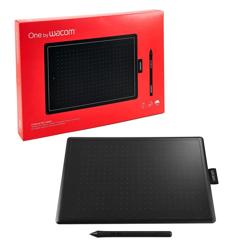 WACOM One by CTL-672/K0-CX Medium 8.5-inch x 5.3-inch Graphic Tablet (Red and Black) WACOM One by CTL-672/K0-CX Medium 8.5-inch x 5.3-inch Graphic Tablet (Red and Black)