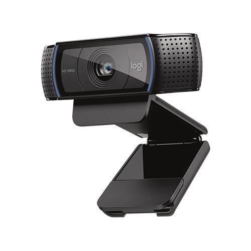 Logitech C920 HD Pro Webcam - 1080p Full HD Streaming Camera for Widescreen  Video Calling and Recording, Dual Microphones, Autofocus, Compatible with PC  - Desktop Computer or Laptop - Black