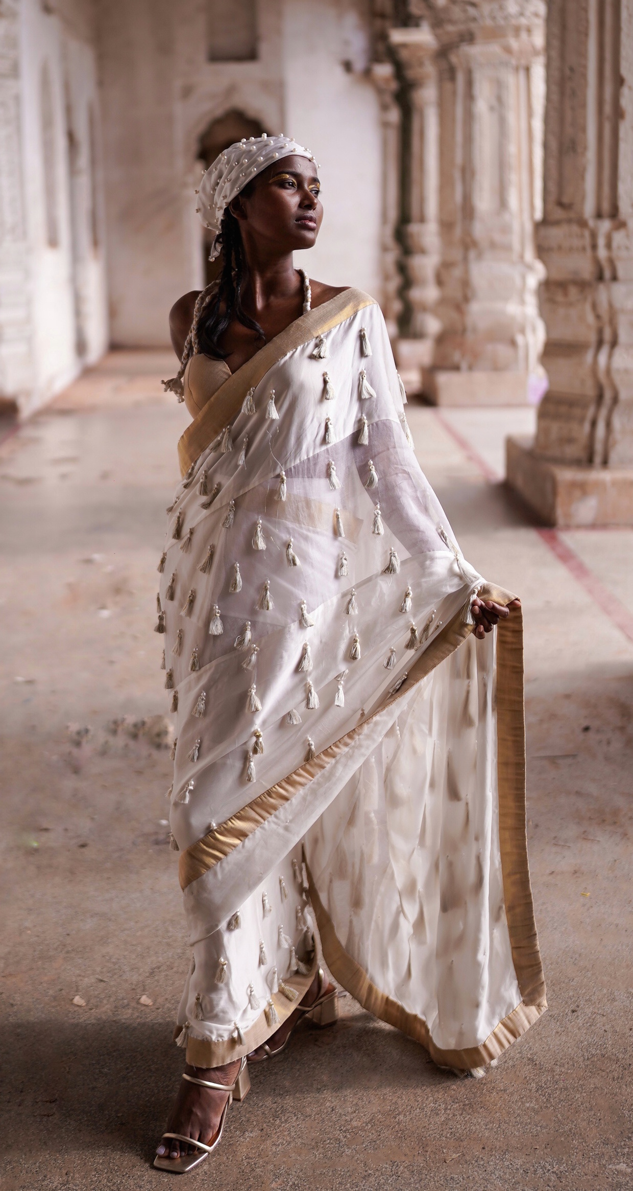 1.1 Overload Tassel Saree-1